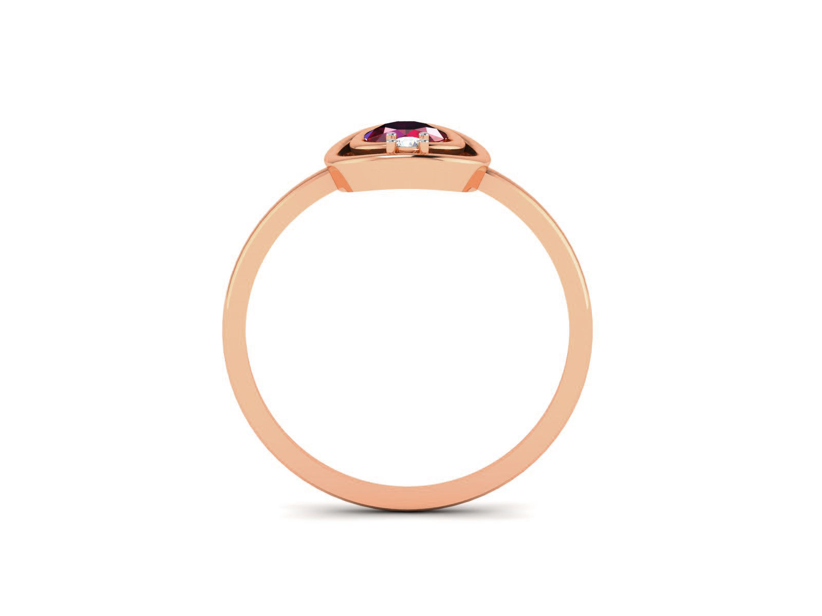 Ultra light wt minimalist Women Ring 3dm renders detail  3D print model_2