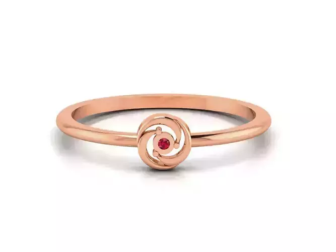 Ultra light wt minimalist Women Ring 3dm renders detail 