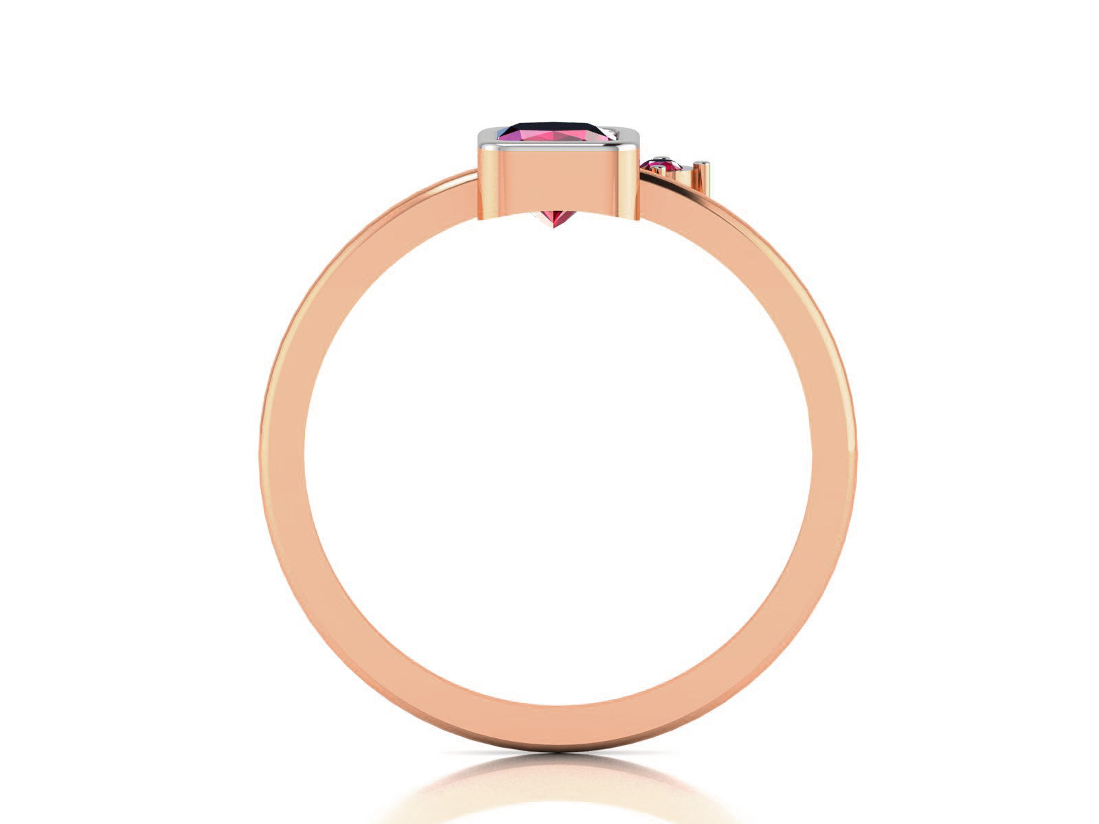 Ultra light wt minimalist Women Ring 3dm renders detail  3D print model_2