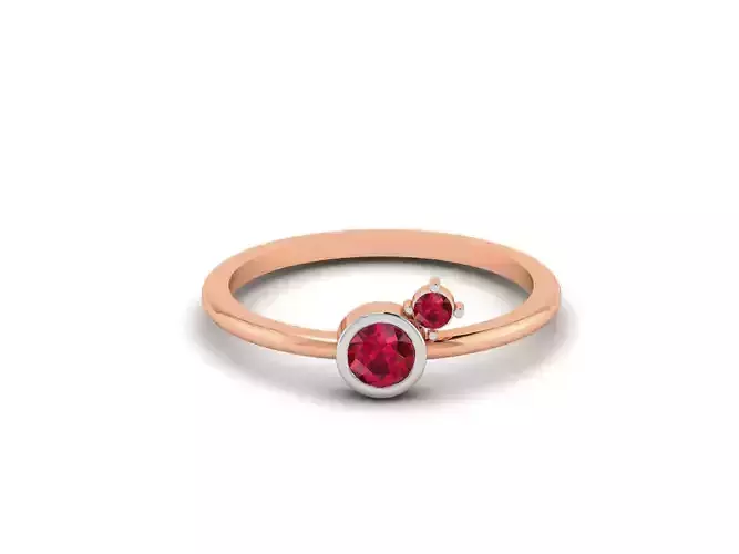 Ultra light wt minimalist Women Ring 3dm renders detail 
