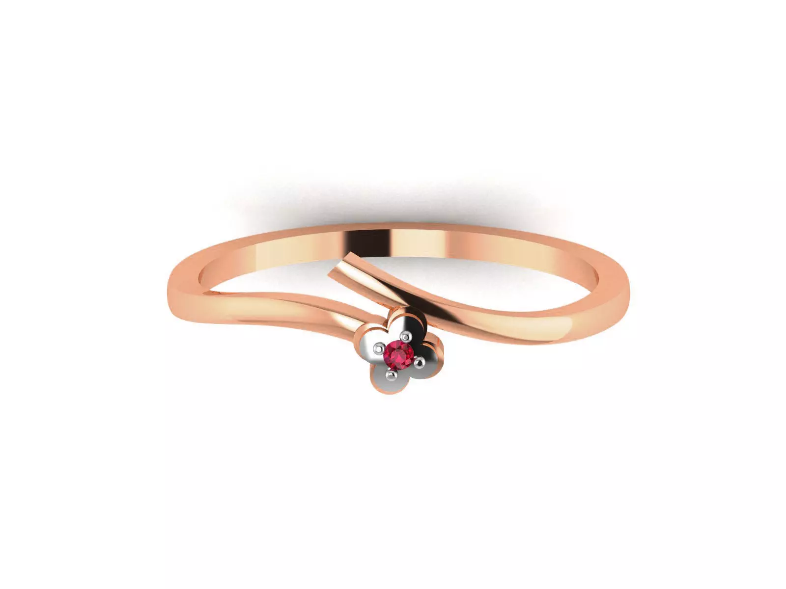 Ultra light wt minimalist Women Ring 3dm renders detail 3D print model_0