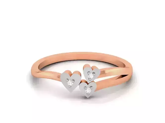 Ultra light wt minimalist Women Ring 3dm renders detail 