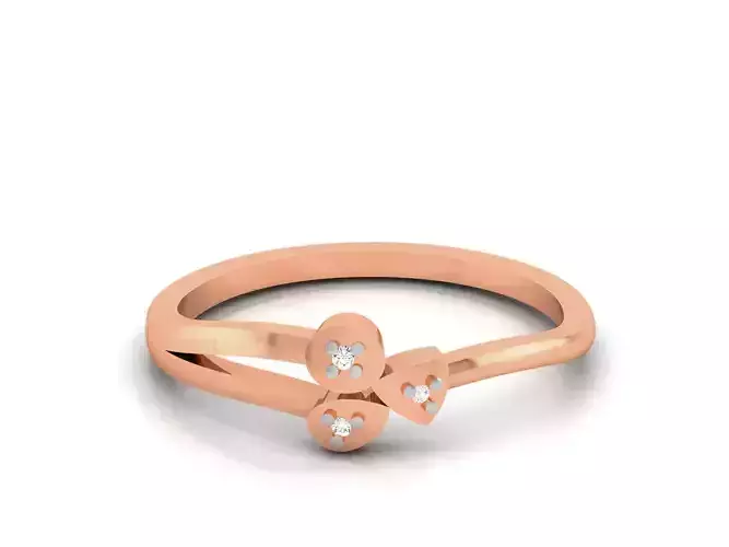Ultra light wt minimalist Women Ring 3dm renders detail 
