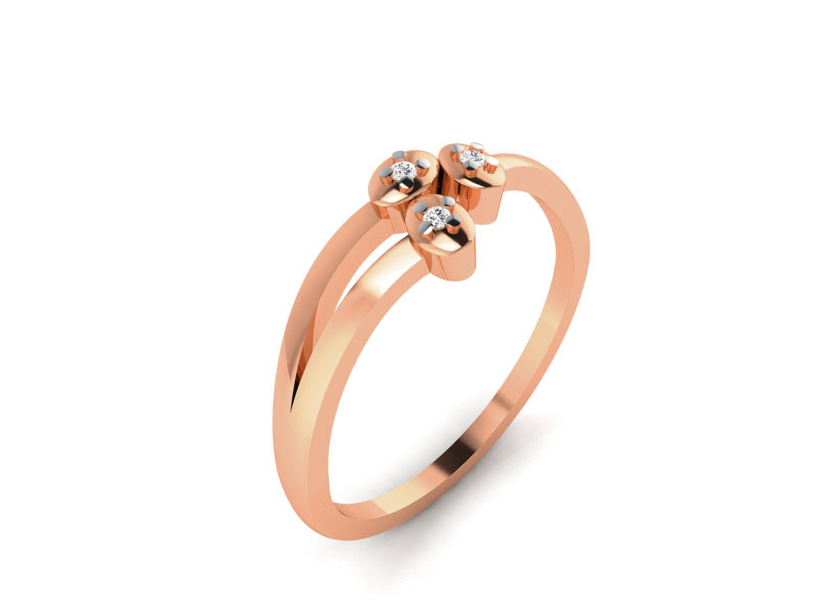 Ultra light wt minimalist Women Ring 3dm renders detail  3D print model_1
