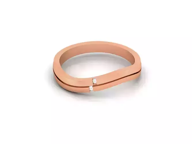 Ultra light wt minimalist Women Ring 3dm renders detail 