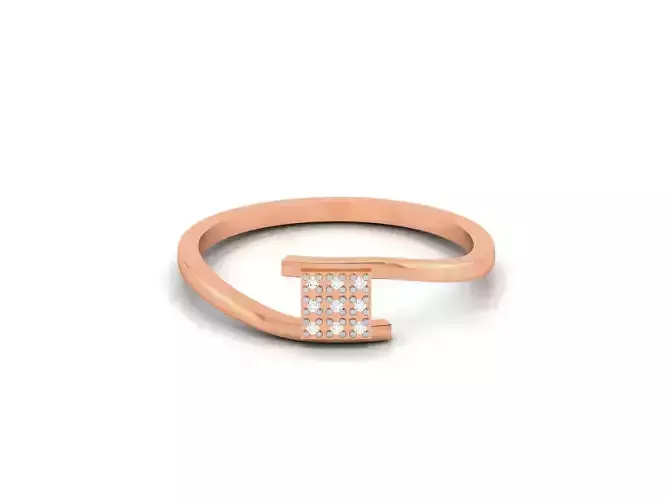 Ultra light wt minimalist Women Ring 3dm renders detail 
