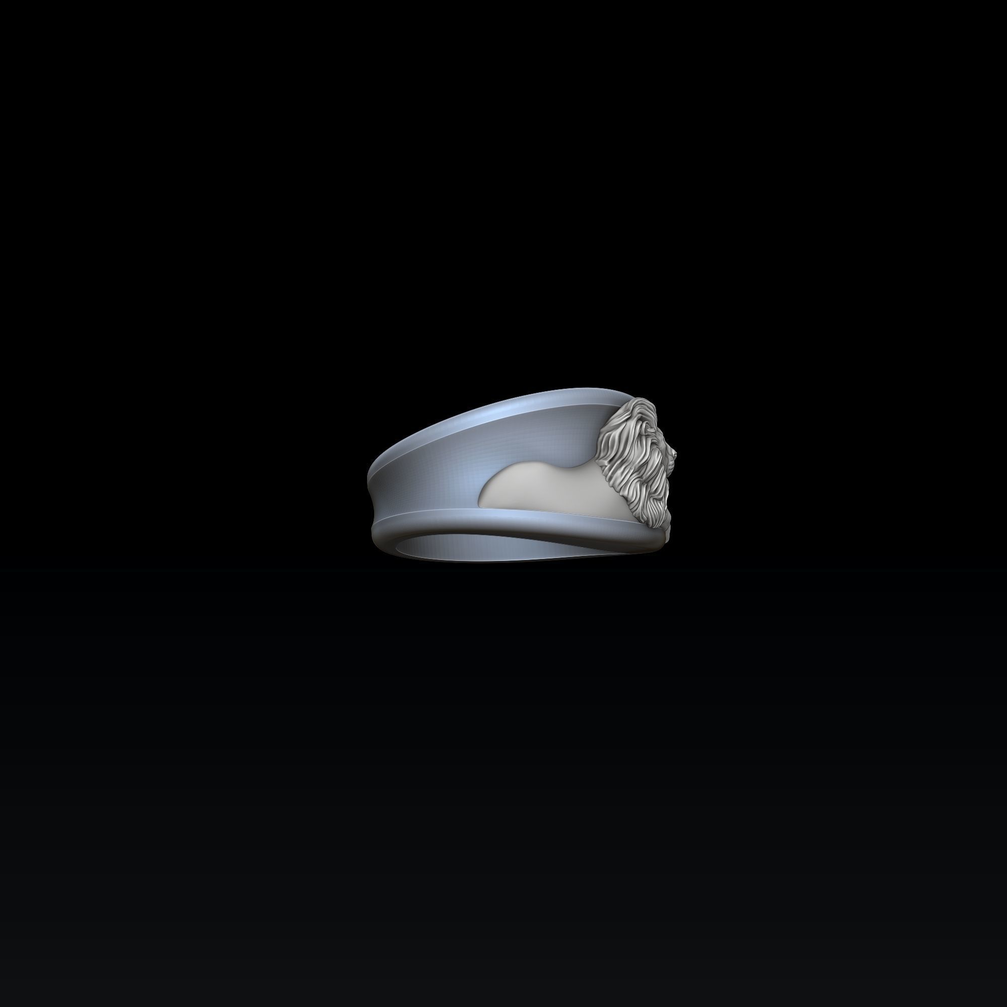 Zodiac Horoscope Leo Ring 3D print model_4