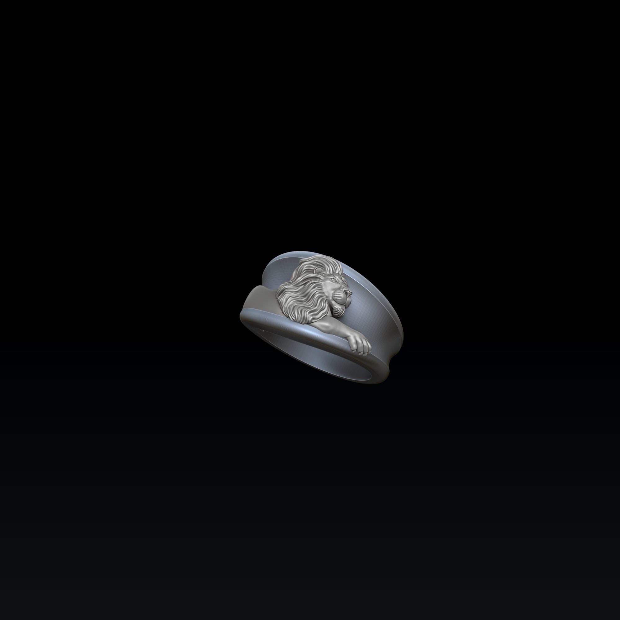 Zodiac Horoscope Leo Ring 3D print model_2