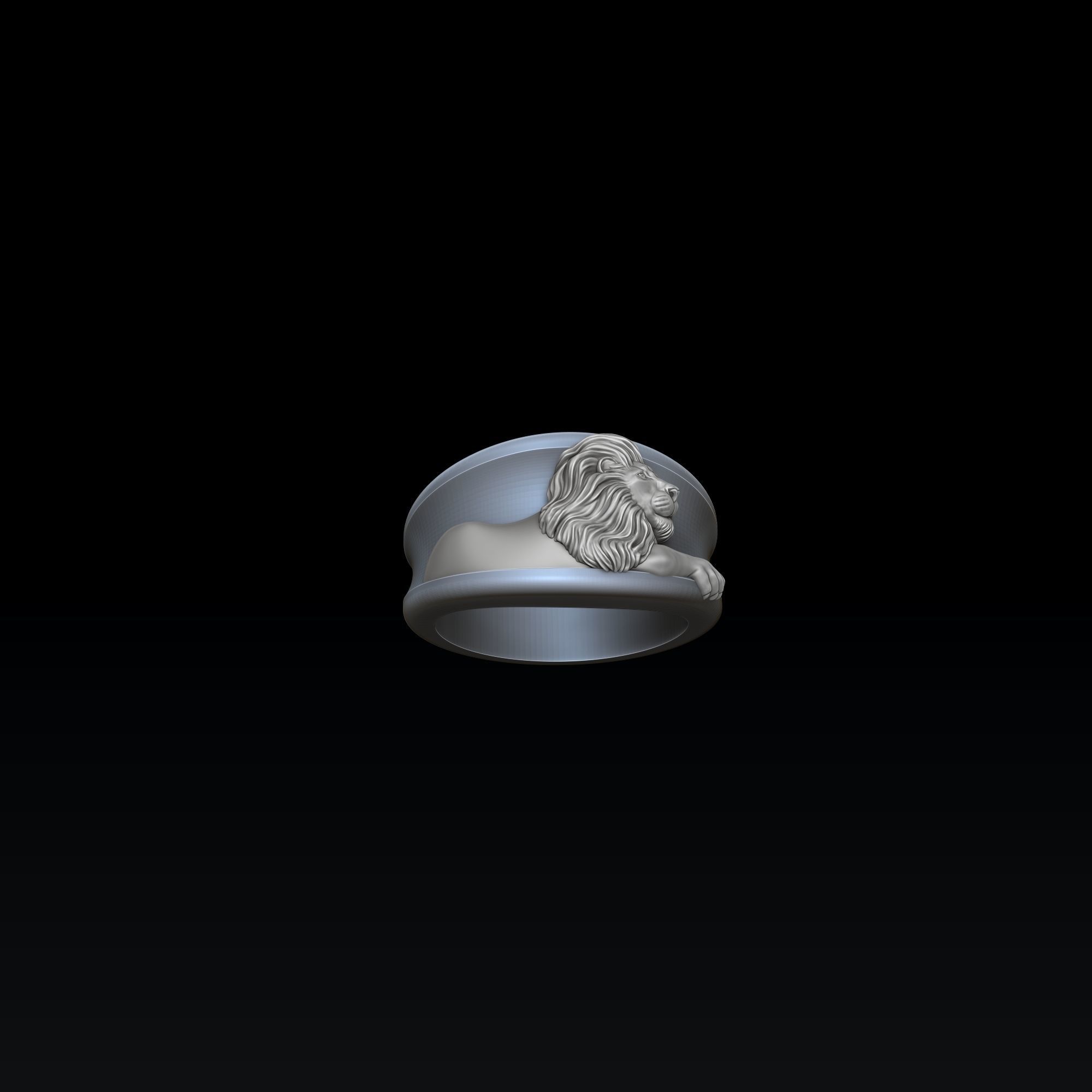 Zodiac Horoscope Leo Ring 3D print model_1