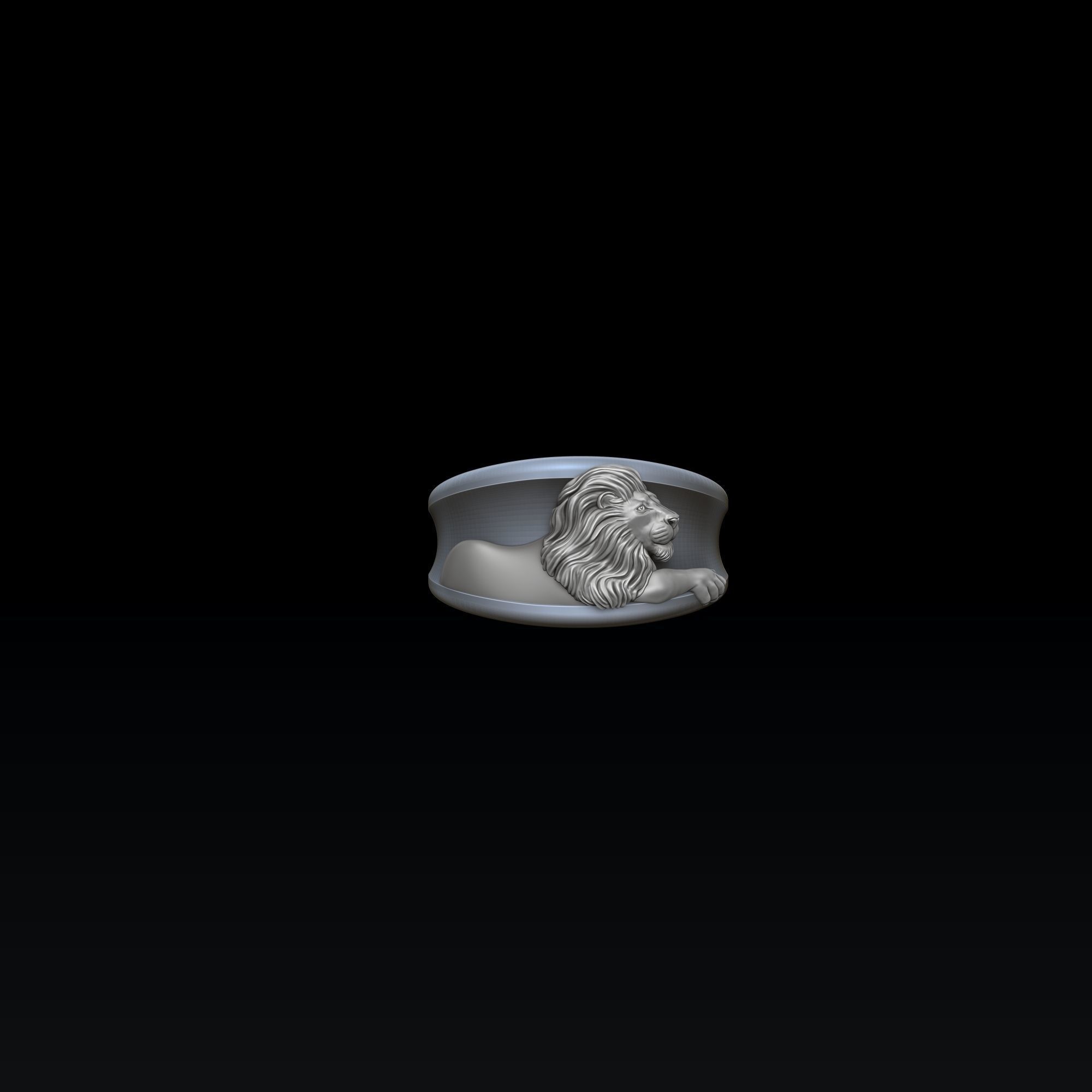 Zodiac Horoscope Leo Ring 3D print model_6