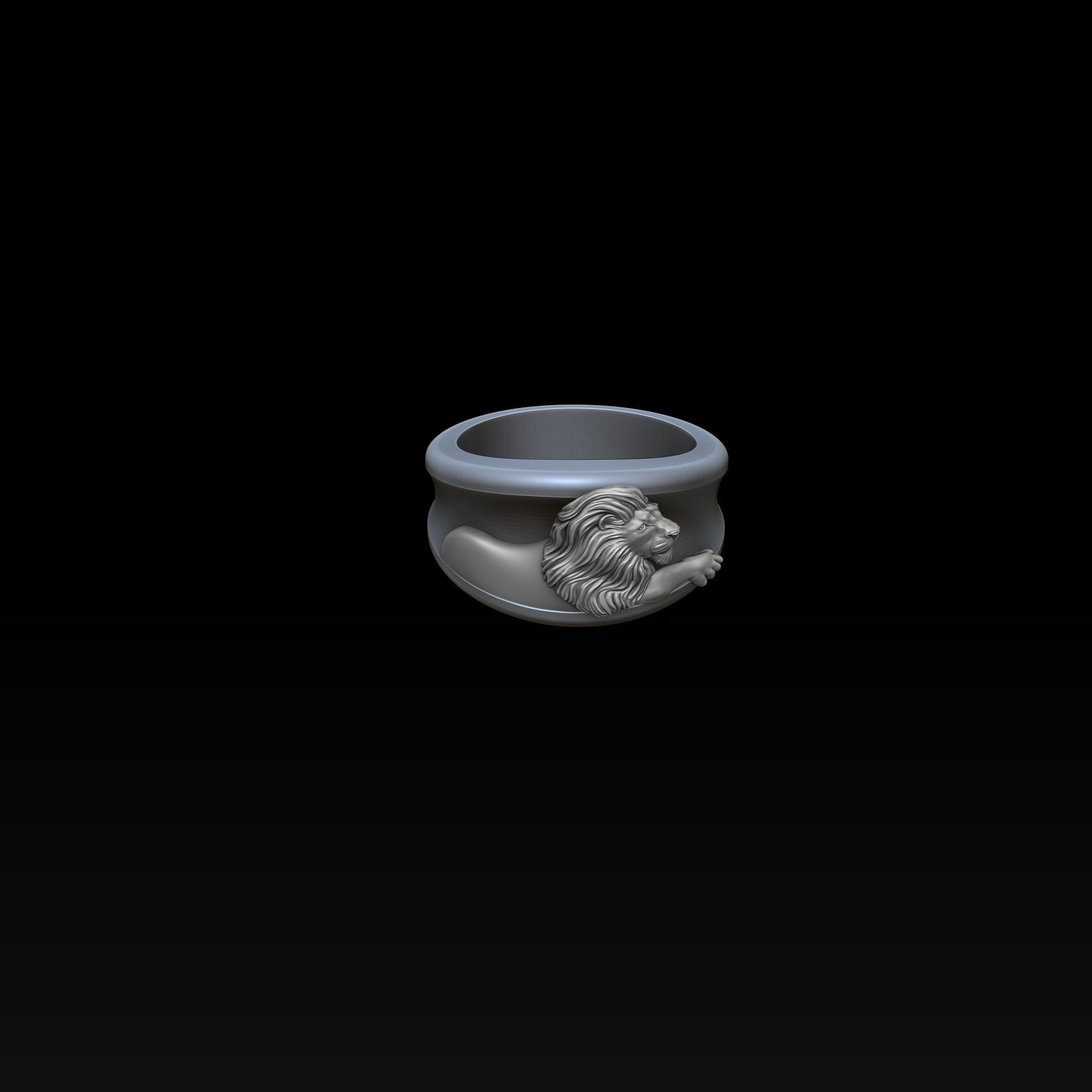 Zodiac Horoscope Leo Ring 3D print model_5