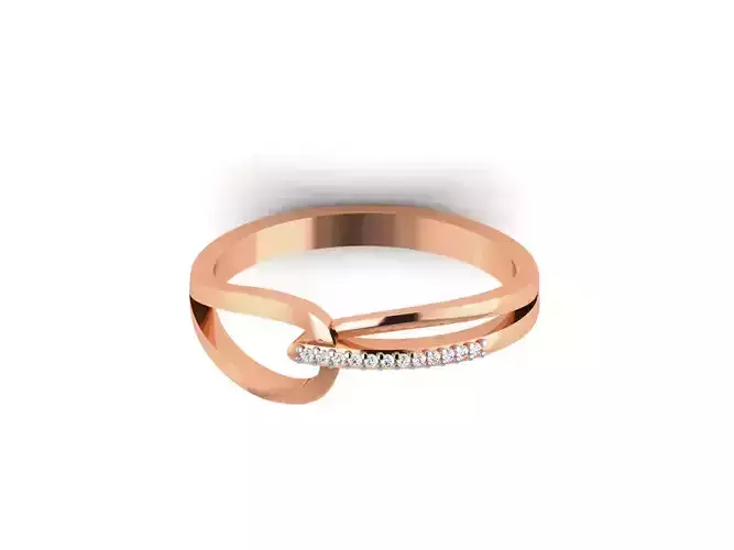 Ultra light wt minimalist Women Ring 3dm renders detail 