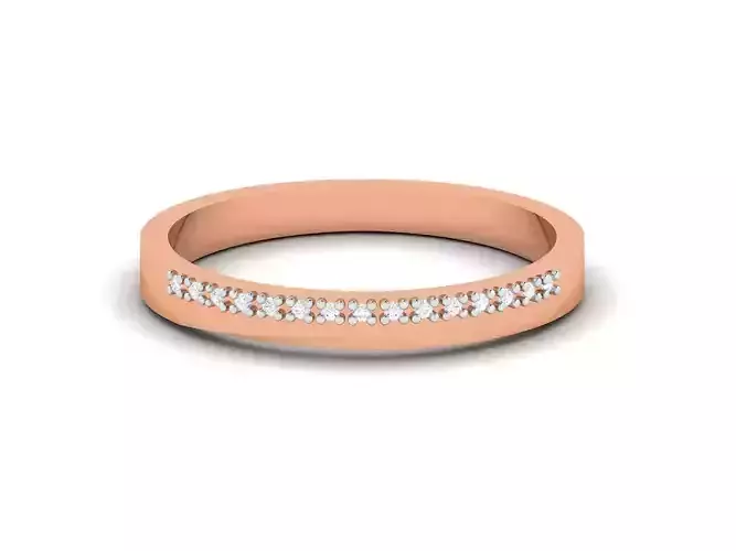 Diamond Band Ring 3dm render detail