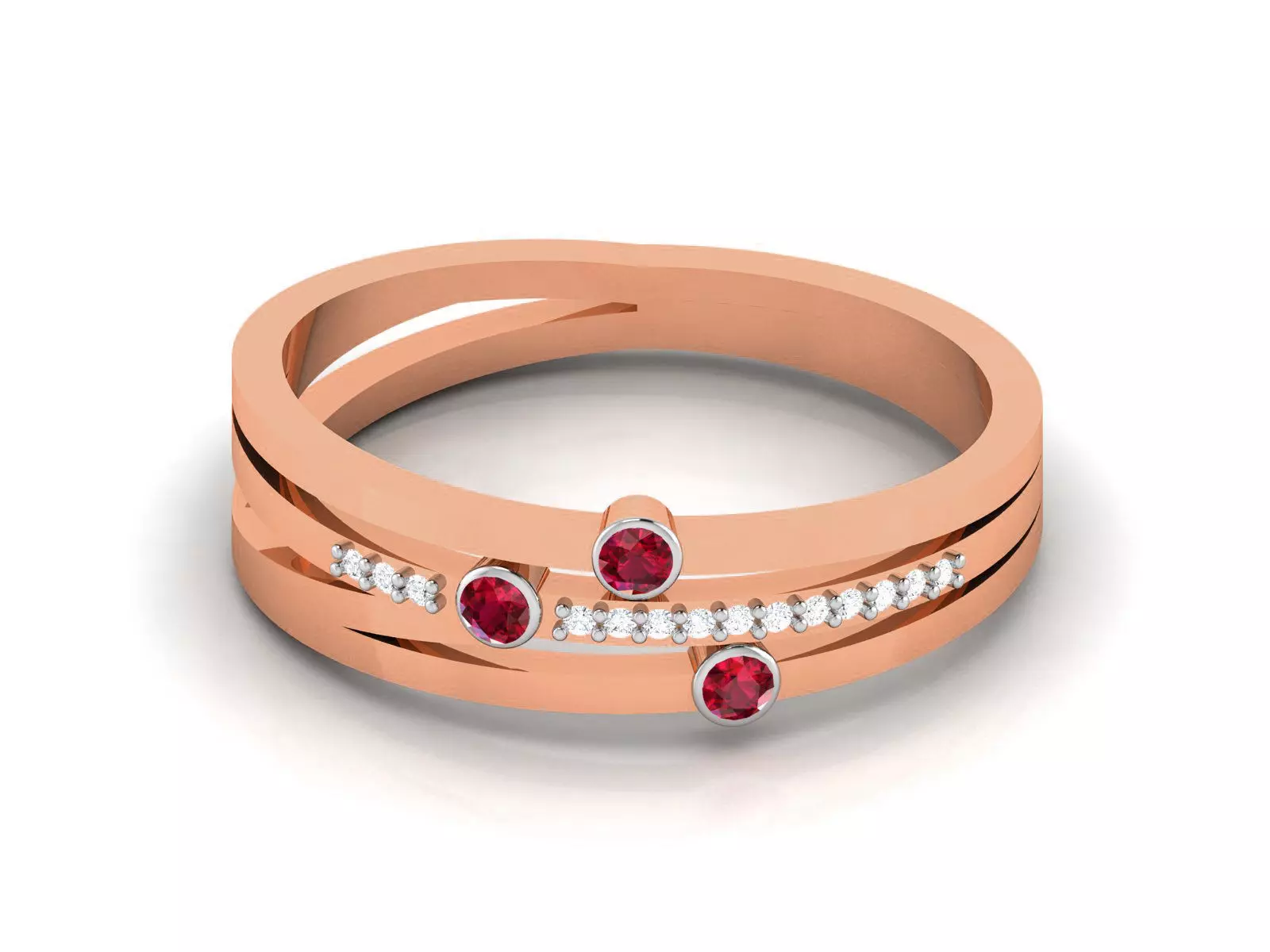 Women Diamond Ring 3dm render details 3D print model
