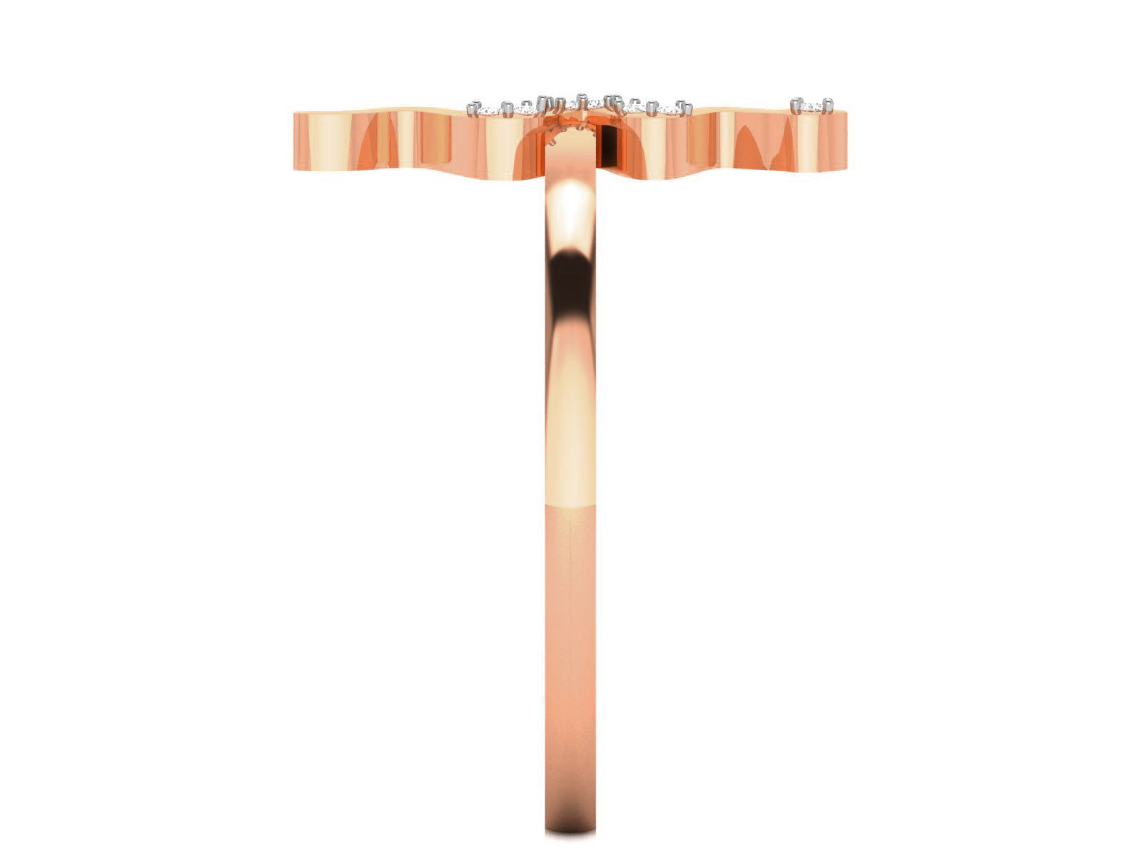 Snake High Jewelry Women Diamond Ring 3dm render details 3D print model_1