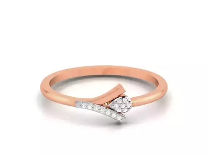 Ultra light wt minimalist Women Ring 3dm renders detail 