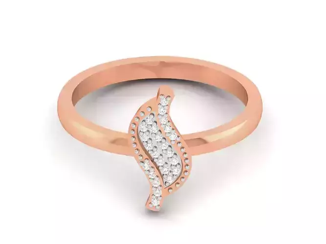 Women Diamond Ring 3dm render details