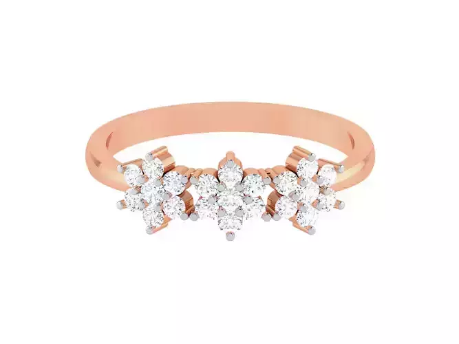 Women Diamond Ring 3dm render details