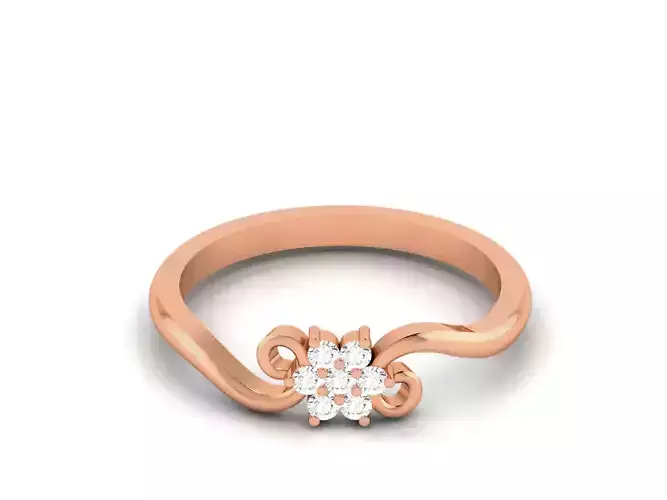 Ultra light wt minimalist Women Ring 3dm renders detail 