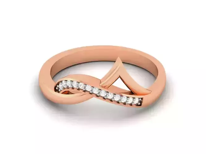 Ultra light wt minimalist Women Ring 3dm renders detail 