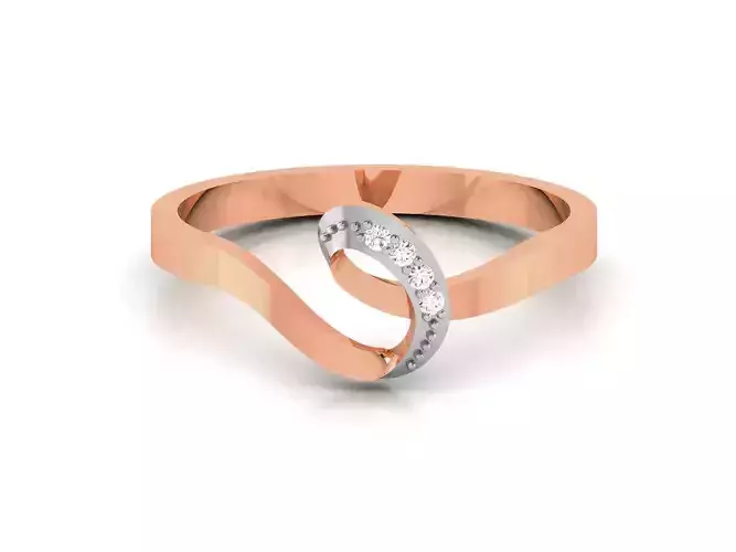 Ultra light wt minimalist Women Ring 3dm renders detail 