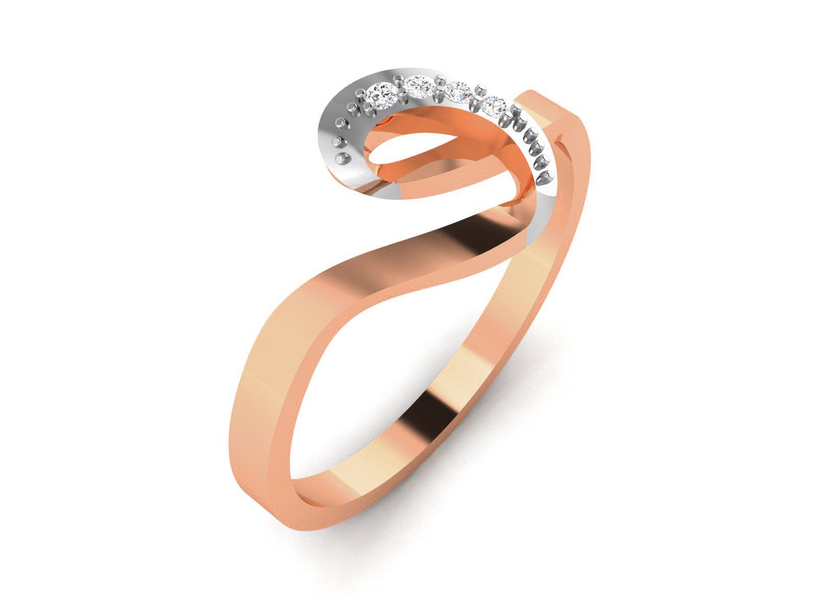 Ultra light wt minimalist Women Ring 3dm renders detail  3D print model_1