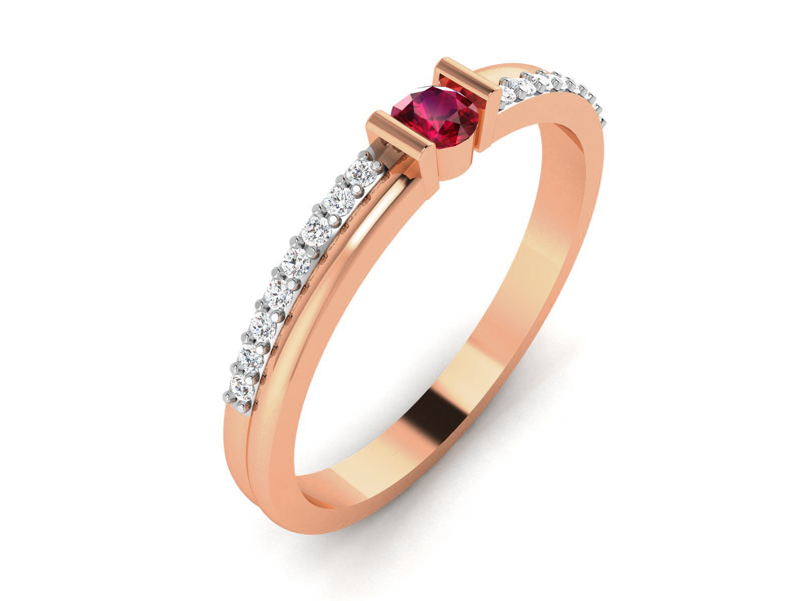 Ultra light wt minimalist Women Ring 3dm renders detail  3D print model_1