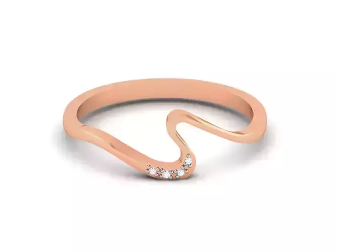 Ultra light wt minimalist Women Ring 3dm renders detail 
