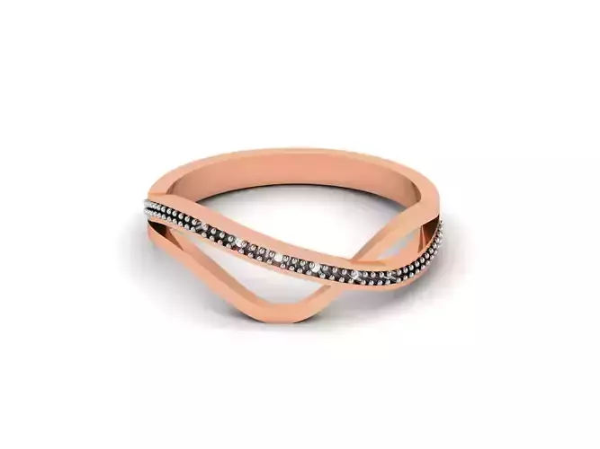 Ultra light wt minimalist Women Ring 3dm renders detail 