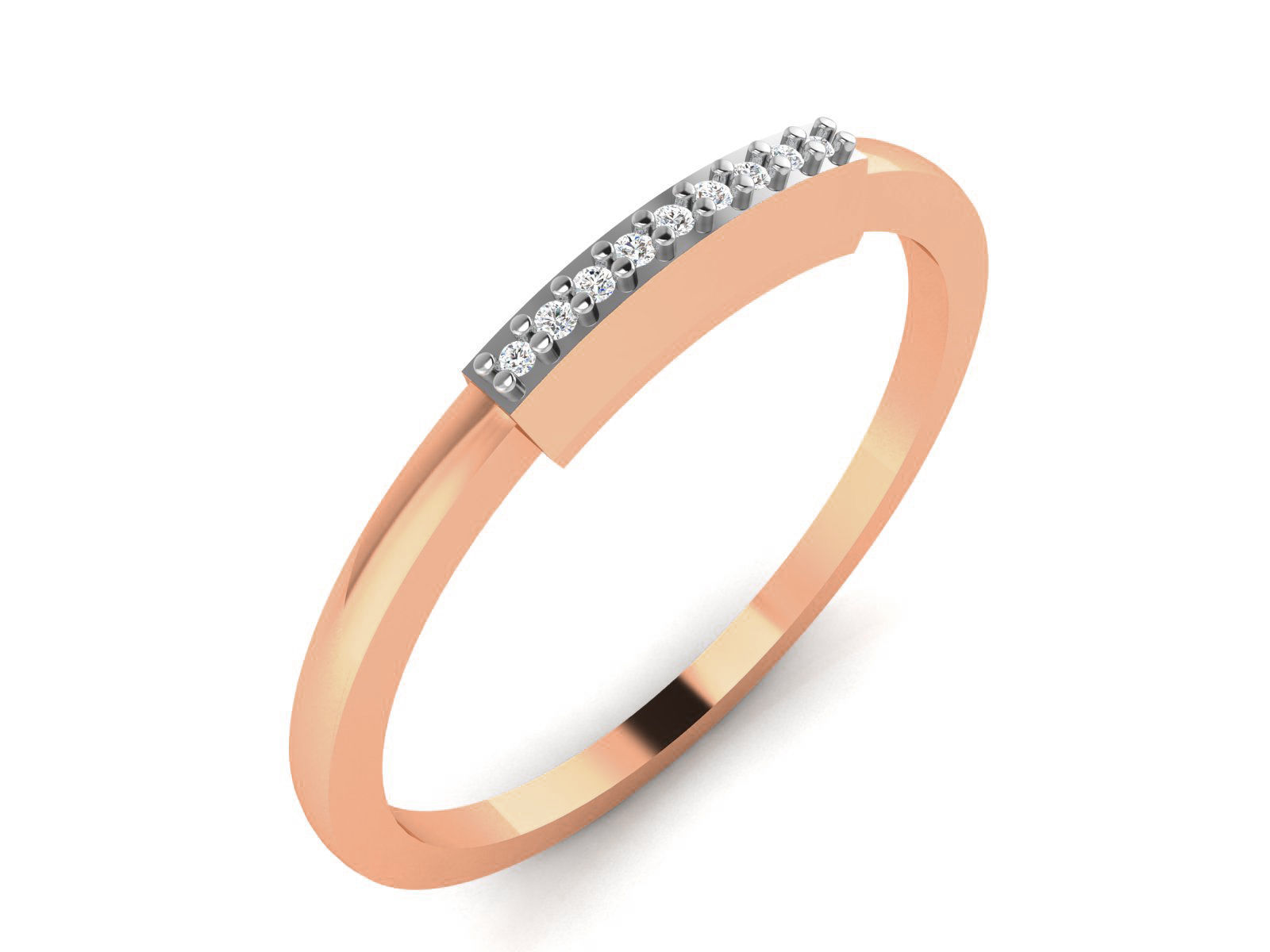 Ultra light wt minimalist Women Ring 3dm renders detail  3D print model_3