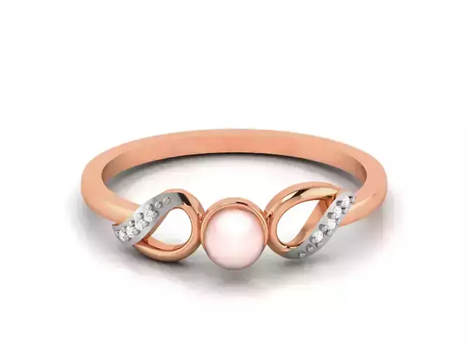 Women Diamond Ring 3dm render details