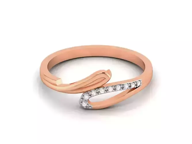 Ultra light wt minimalist Women Ring 3dm renders detail 