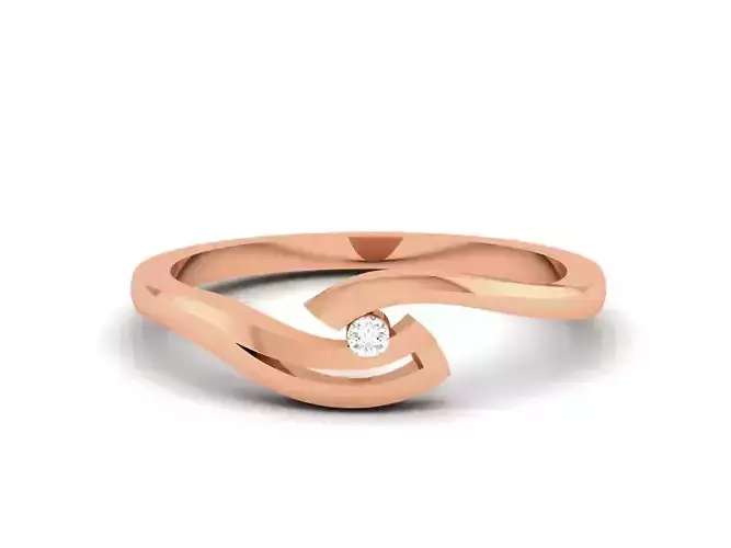 Ultra light wt minimalist Women Ring 3dm renders detail 