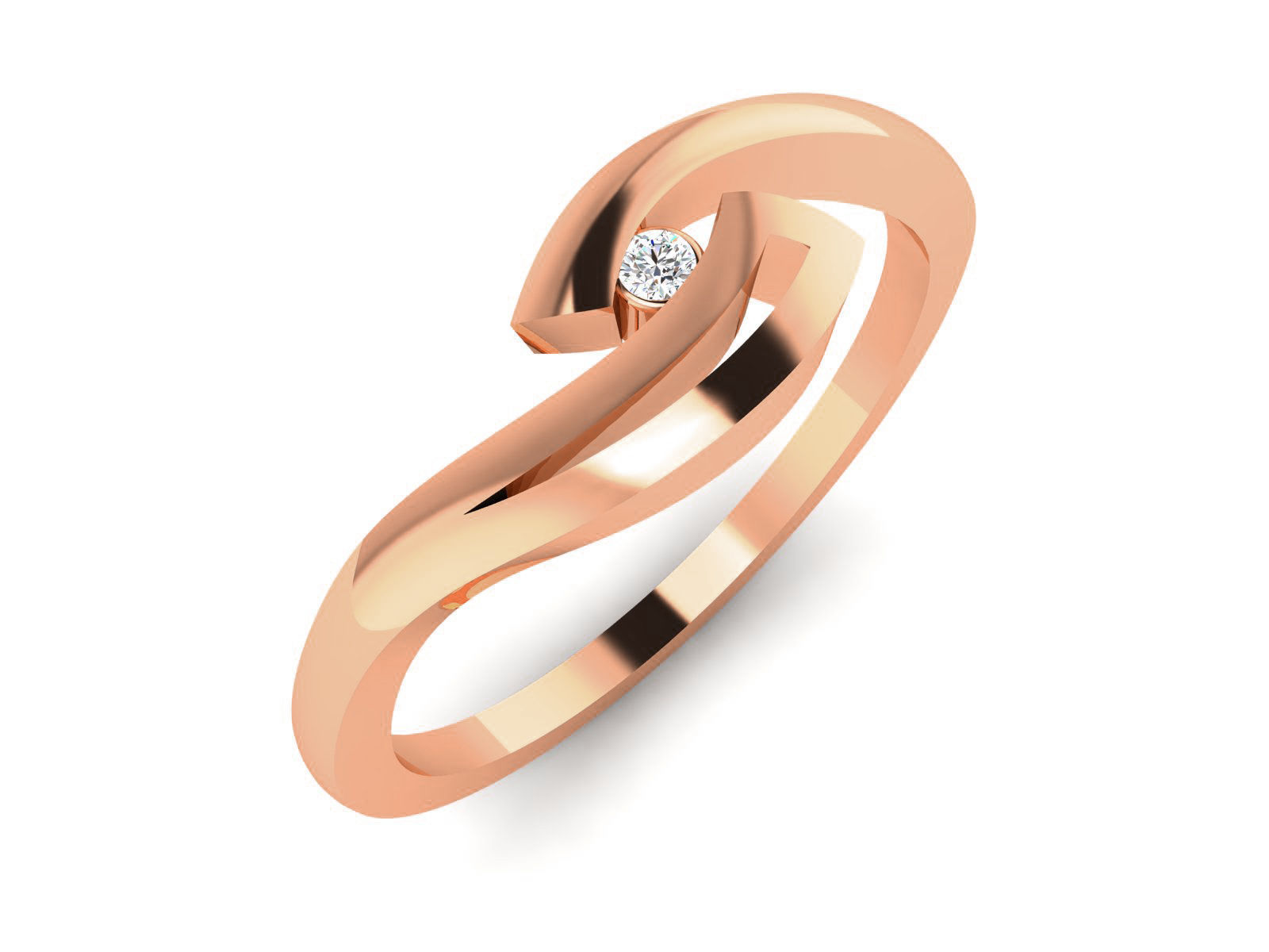 Ultra light wt minimalist Women Ring 3dm renders detail 3D print model_1