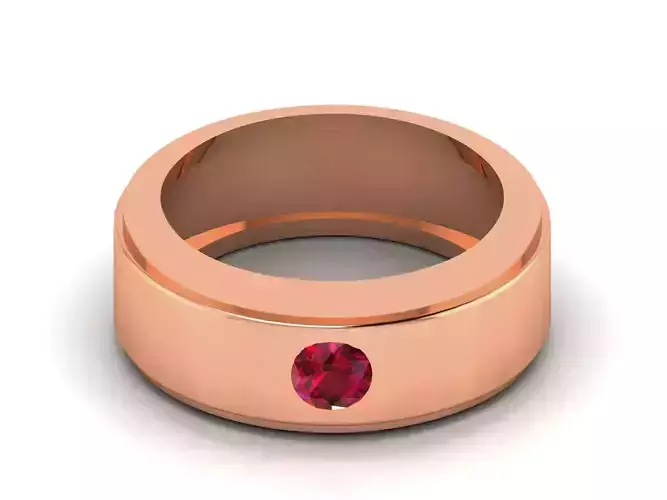 Diamond Band Ring 3dm render detail