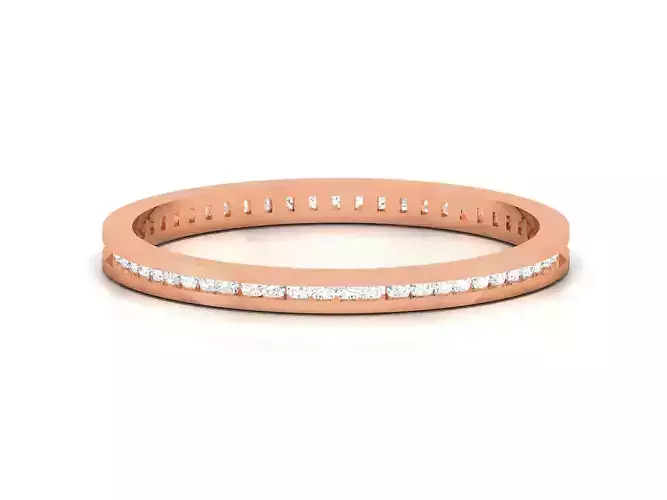 Diamond Band Ring 3dm render detail