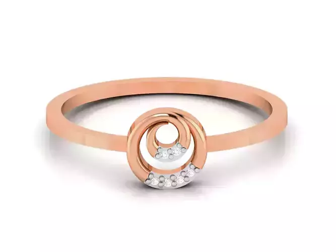 Ultra light wt minimalist Women Ring 3dm renders detail 