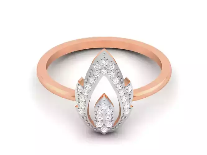 Women Diamond Ring 3dm render details