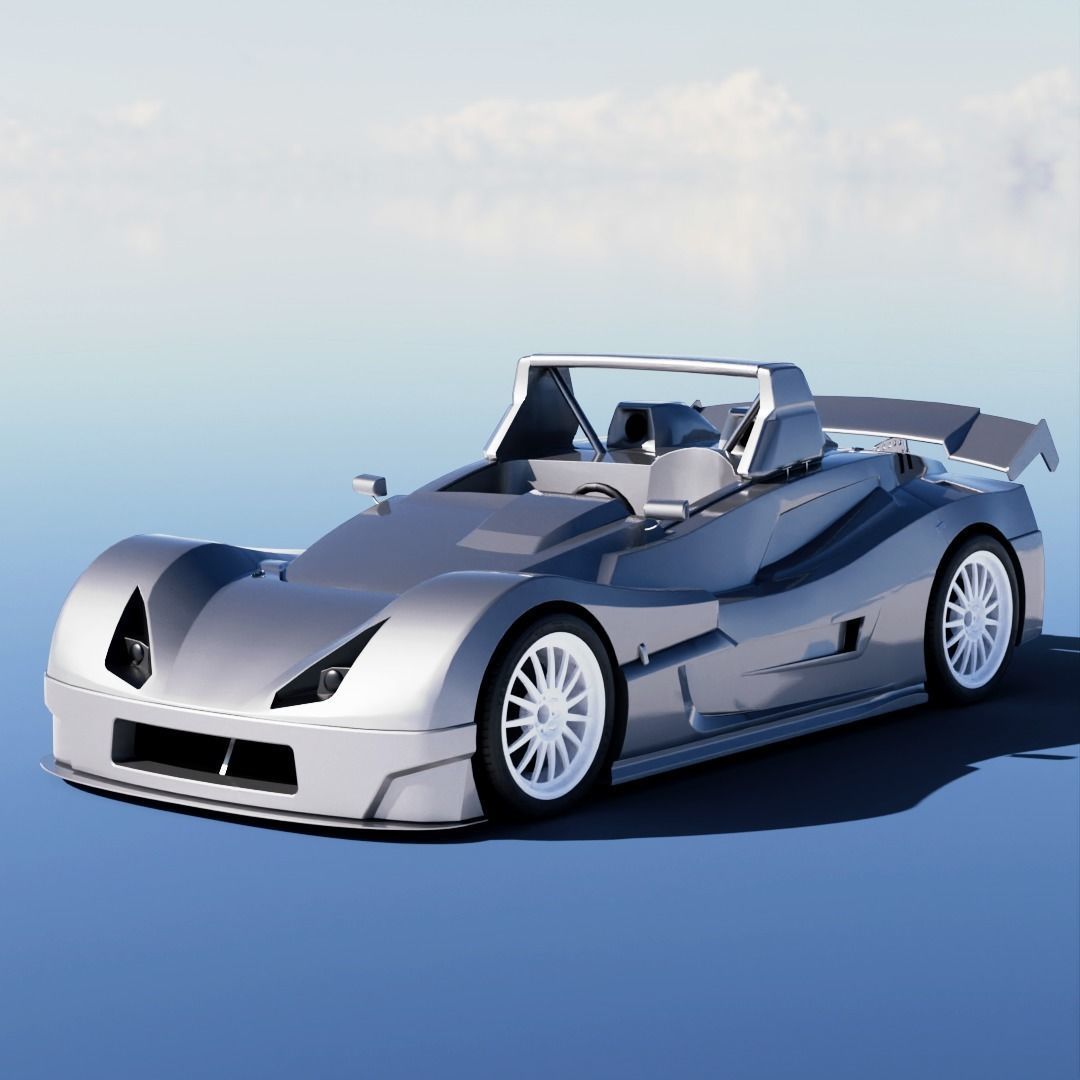 Lada Revolution II RS 2006 Low-poly 3D model_3