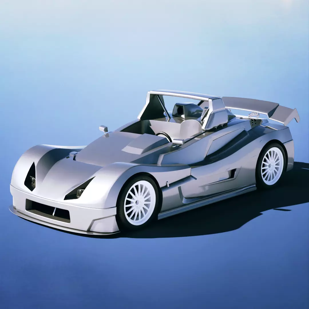 Lada Revolution II RS 2006 Low-poly 3D model_0