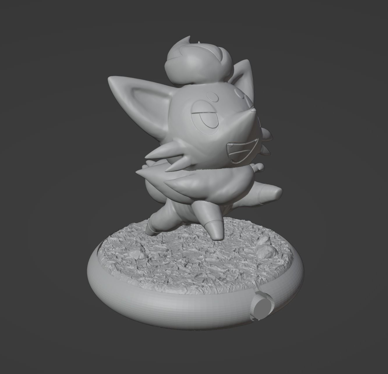 Zorua pokemon 3D print model 3D print model_3