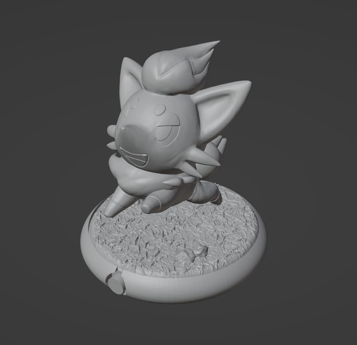 Zorua pokemon 3D print model 3D print model_4