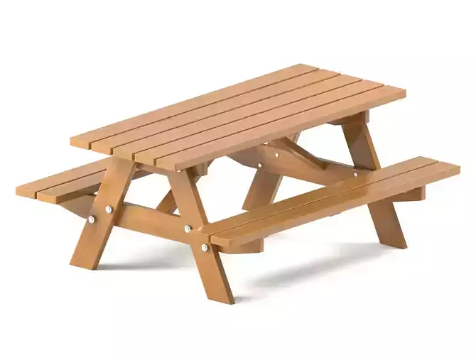 Wood Outdoor Picnic Table