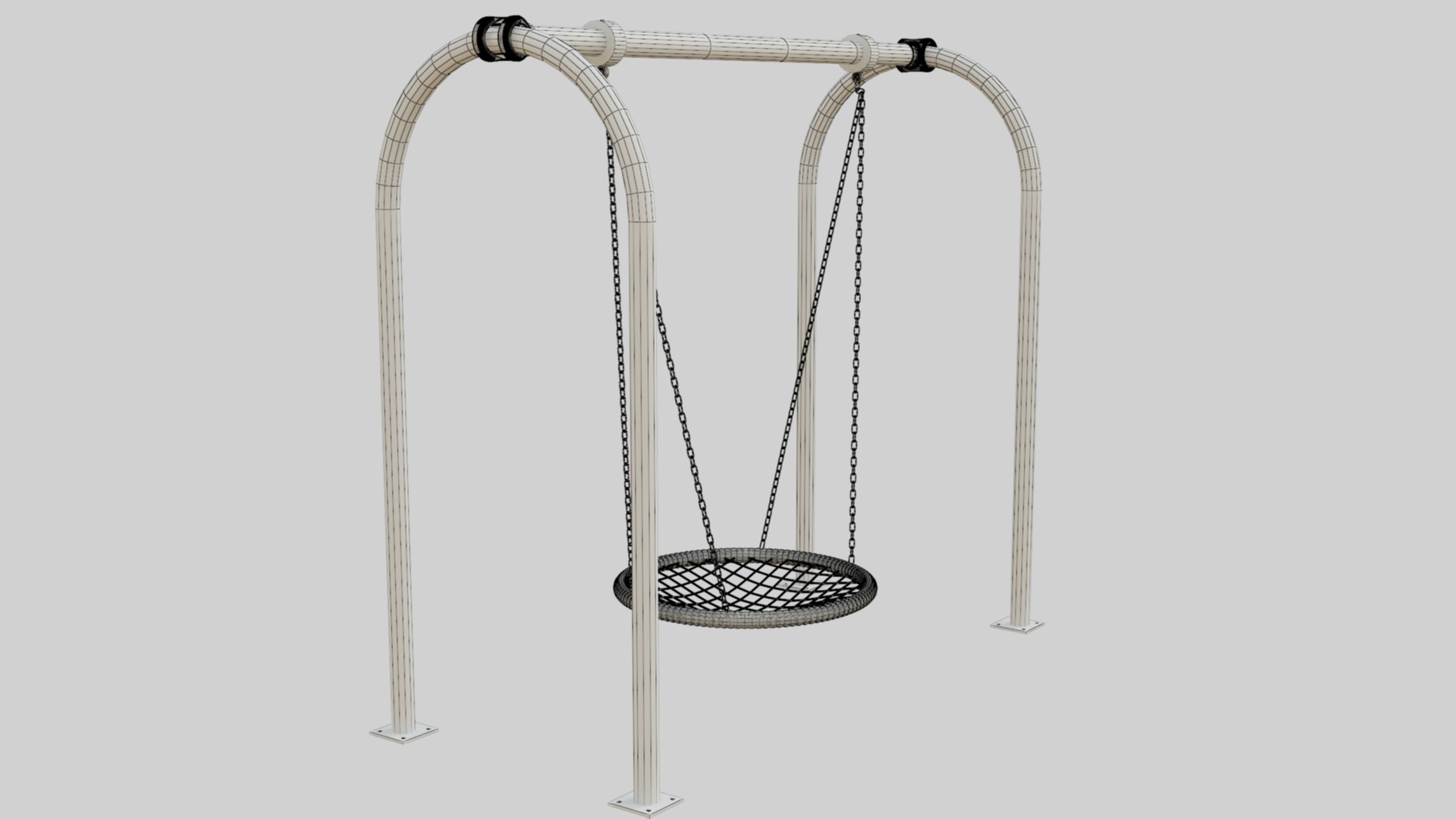 Playground Portal Swing - 02 3D model_28
