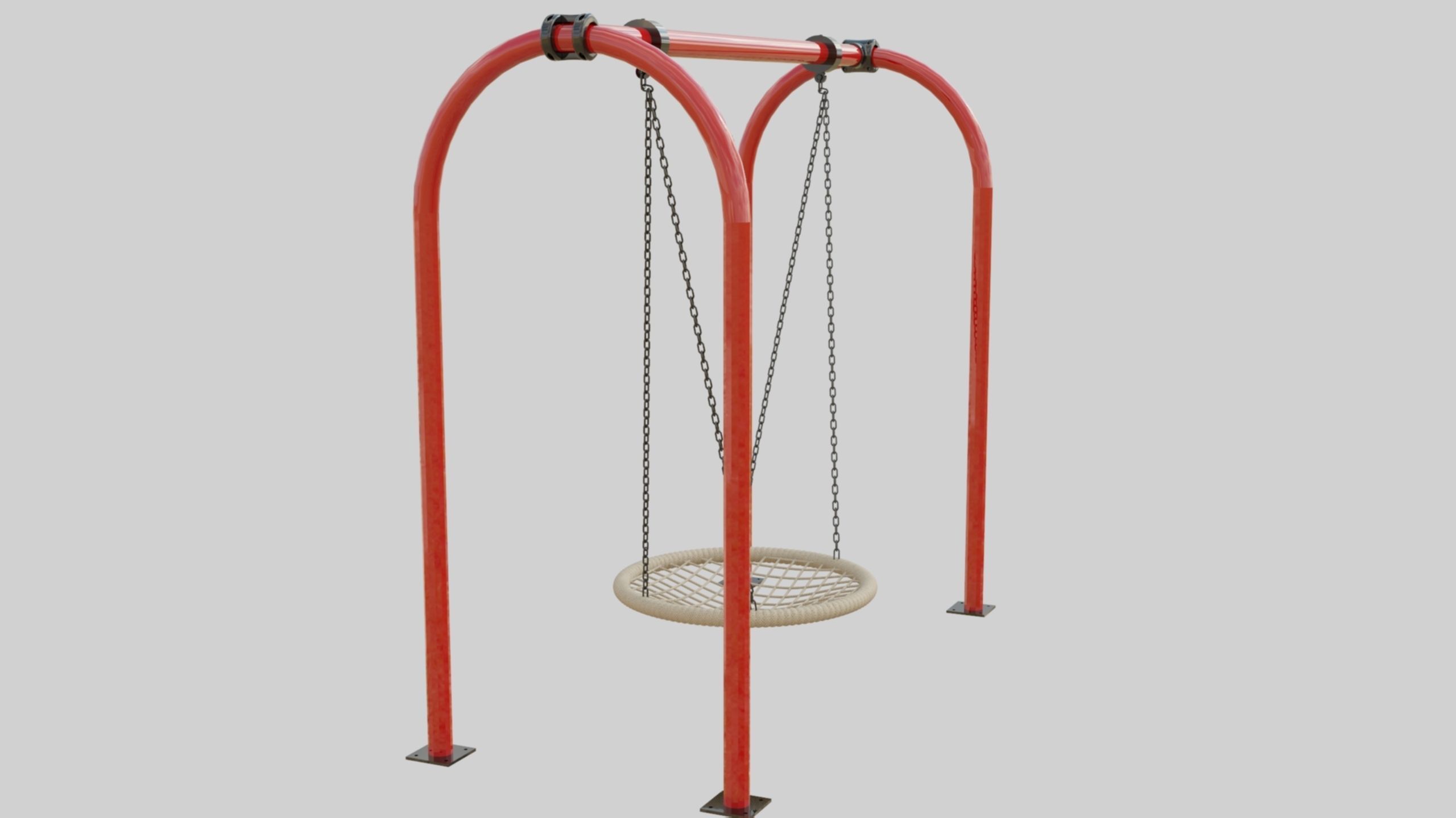 Playground Portal Swing - 02 3D model_4