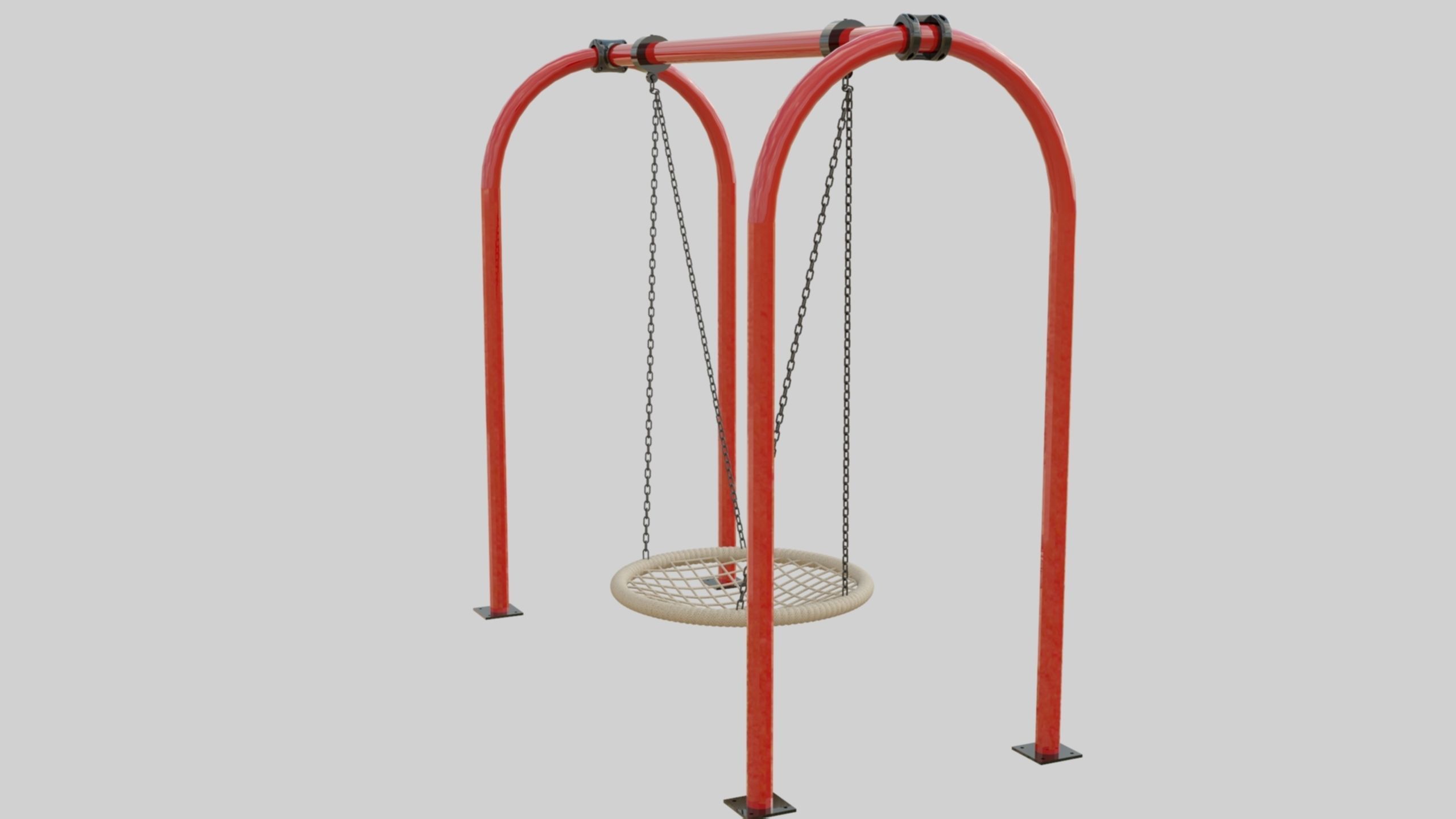 Playground Portal Swing - 02 3D model_7
