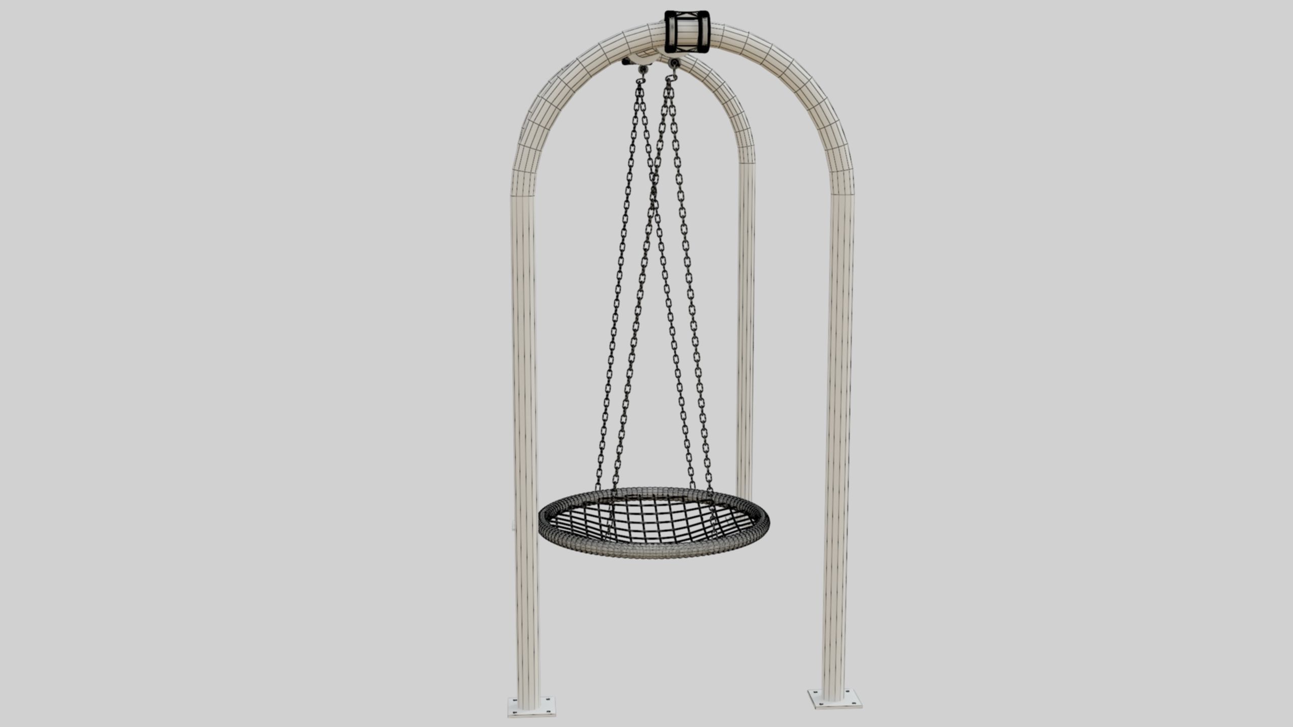 Playground Portal Swing - 02 3D model_39
