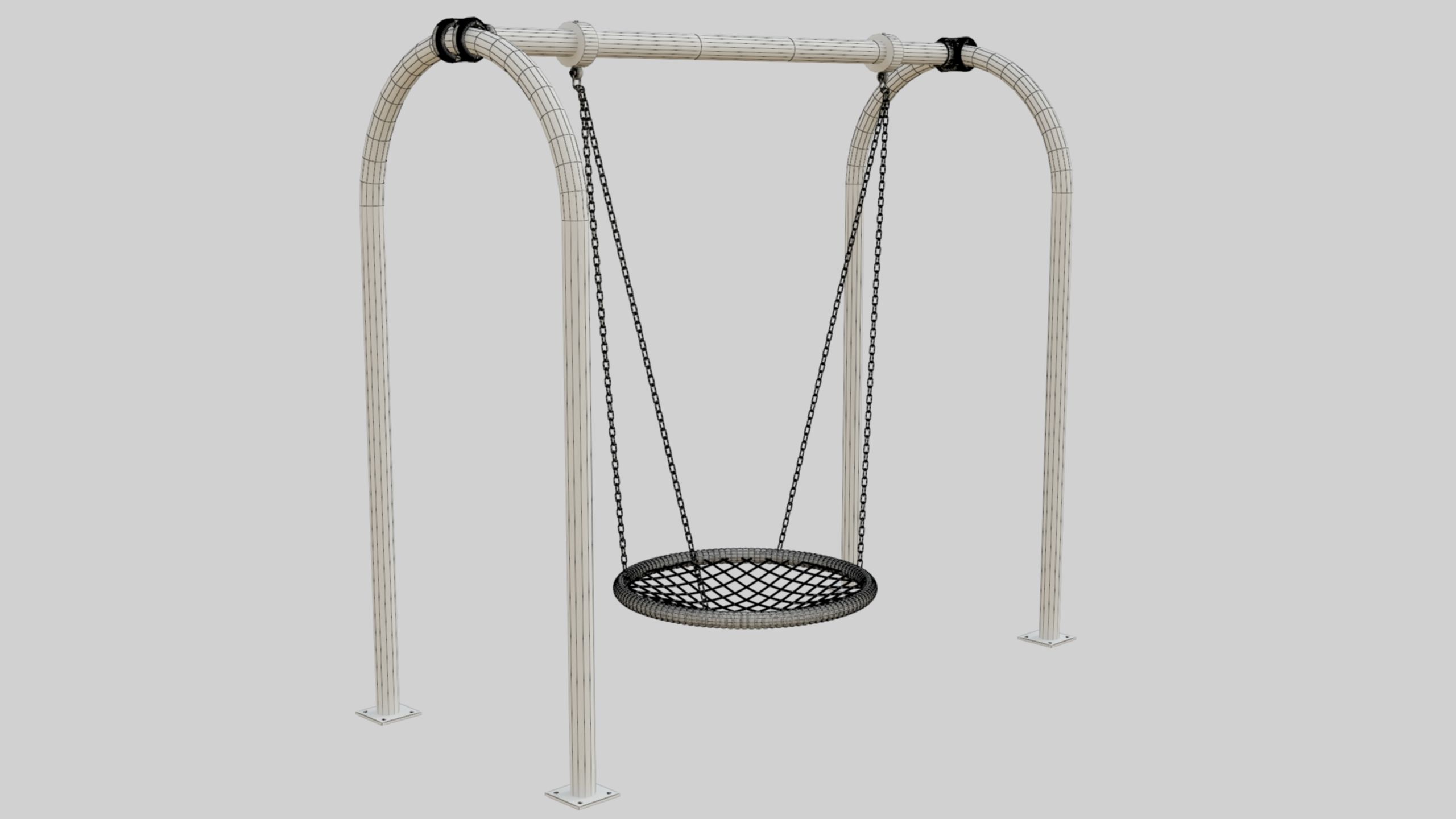 Playground Portal Swing - 02 3D model_27