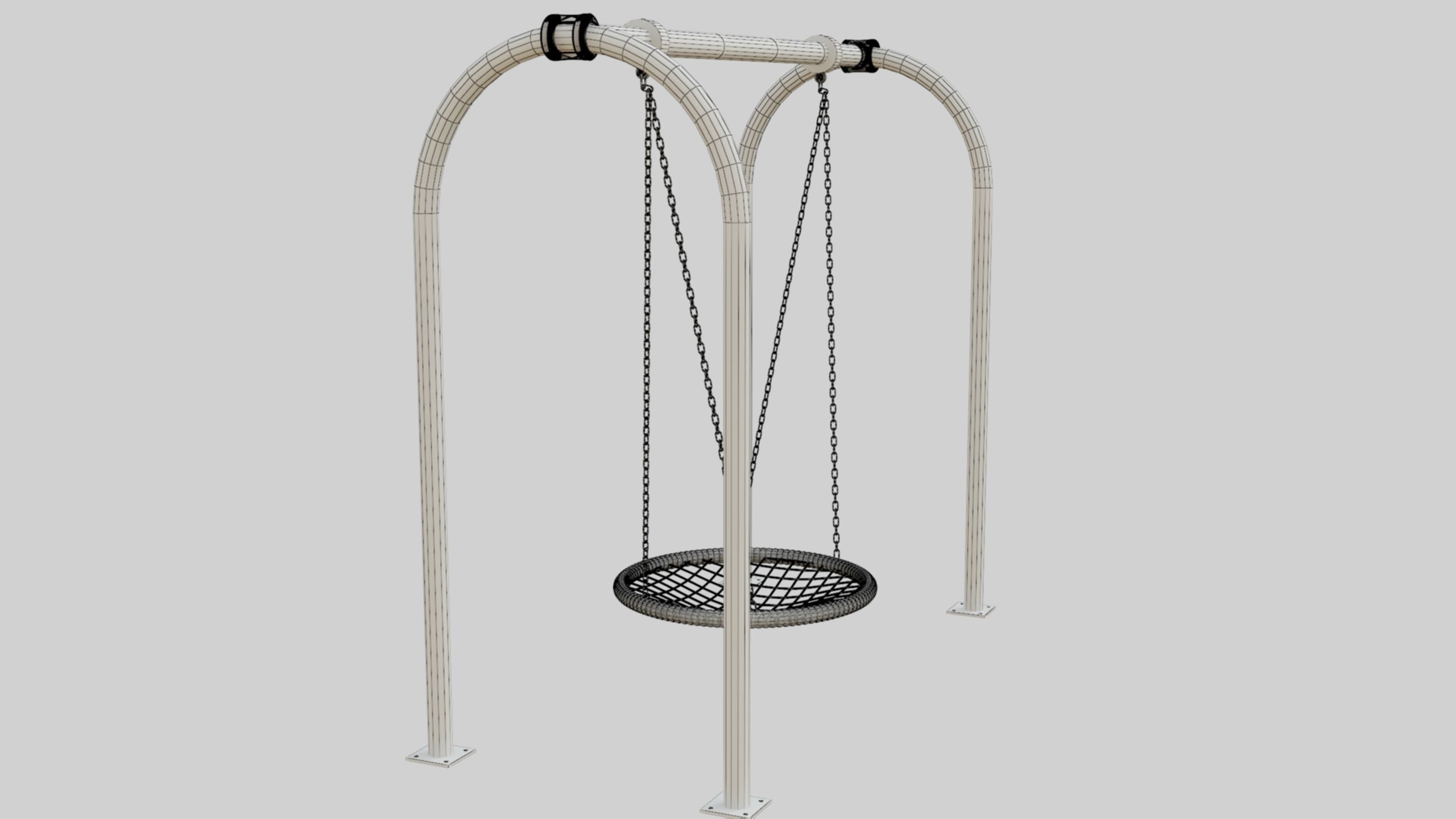 Playground Portal Swing - 02 3D model_29