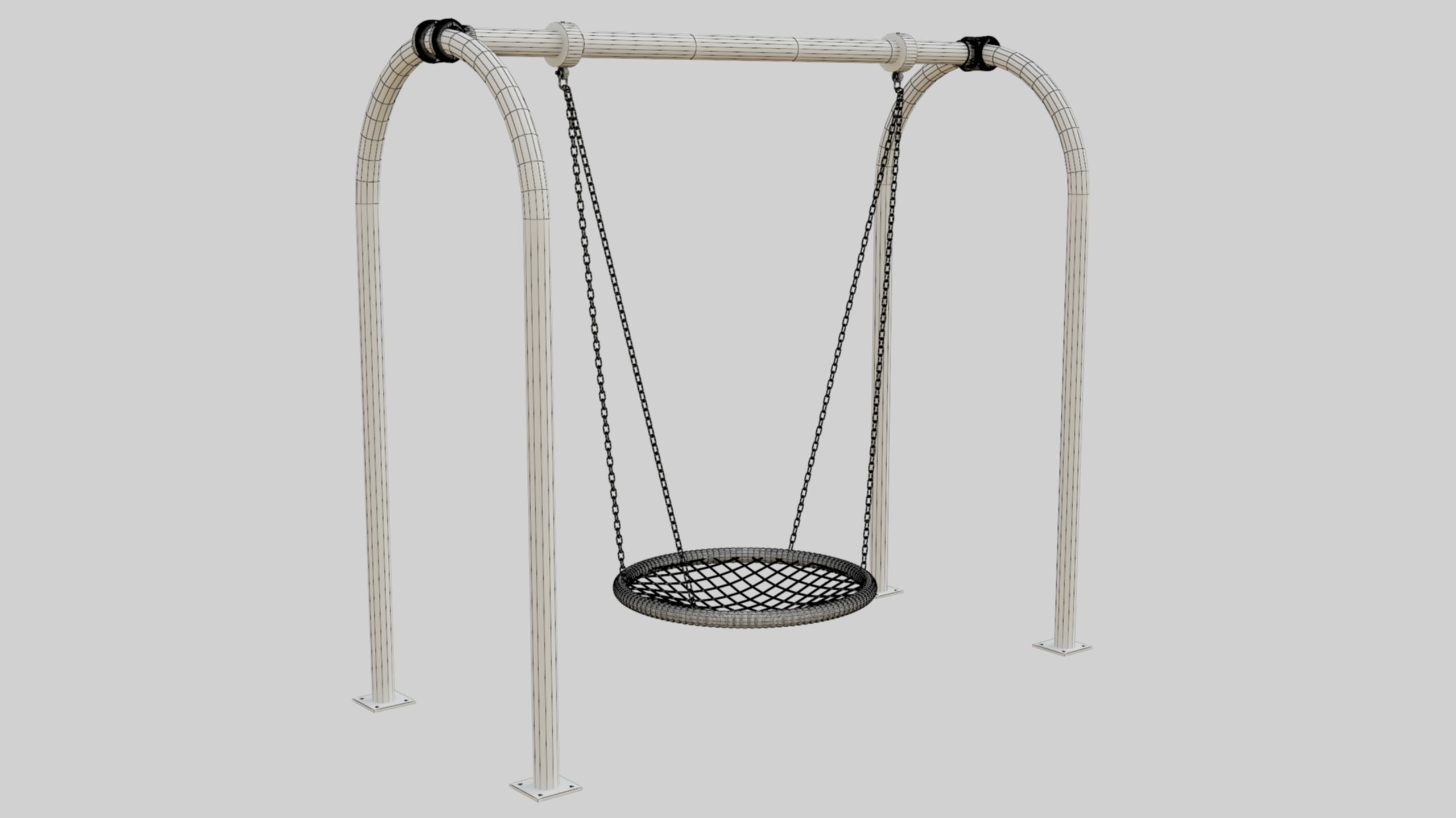 Playground Portal Swing - 02 3D model_26